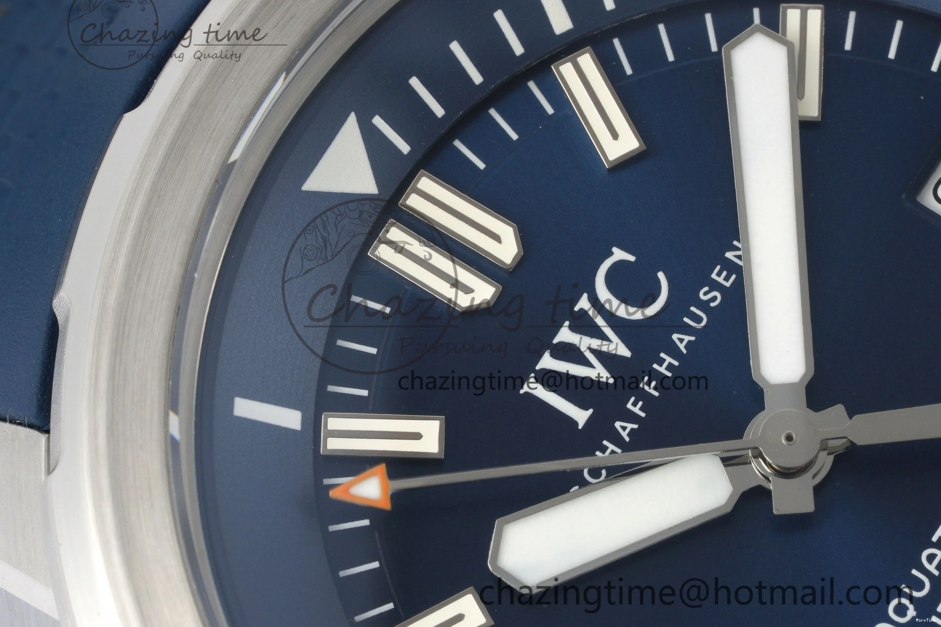 MIROTIME 0416 WellDesigned Aquatimer Automatic SS RSF 1:1 Best Edition Blue Dial on Blue Rubber Strap A 7057